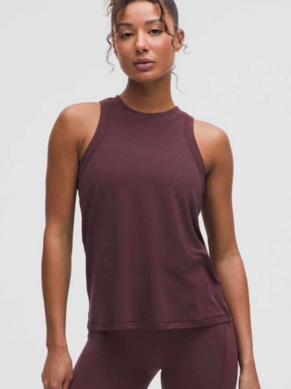 Lululemon Jersey Training Tank Top Goodnight Plum